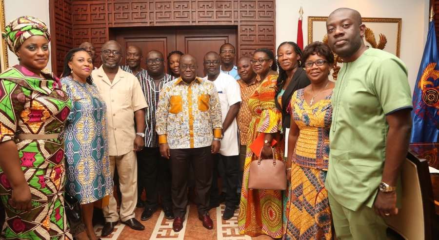 21.-Akufo-Addo-meets-Media-coalation Prof. Frimpong-Boateng commends Media Coalition Against Galamsey