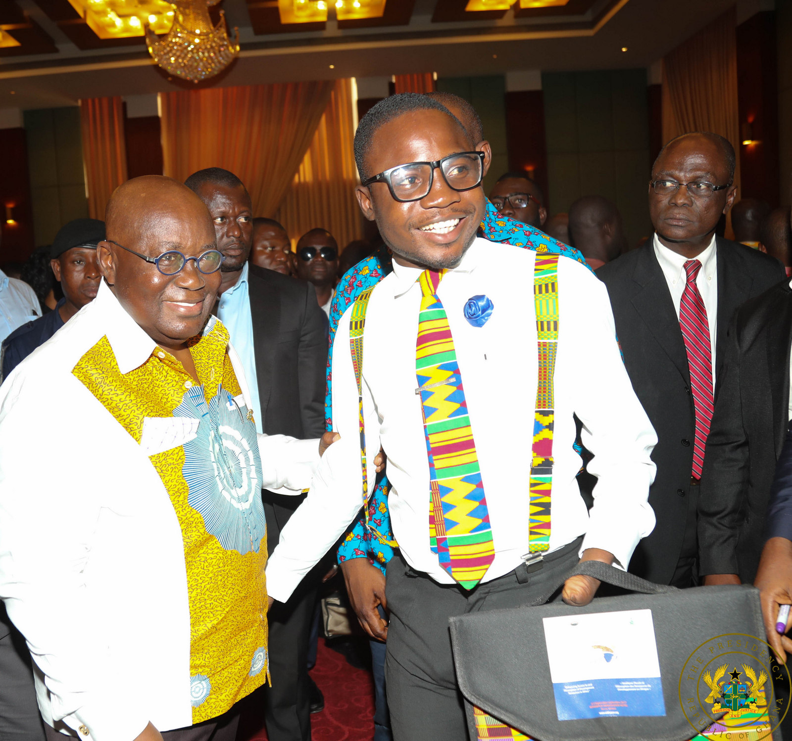 17.-President-Akufo-Addo-with-a-member-of-the-media Hooooray! We Have A President Who Thinks On His Feet! - Cameron Duodu