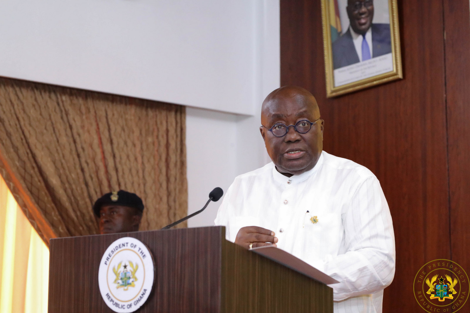 President-Akufo-Addo-delivering-his-address-at-the-announcement-of-the-nomination President Akufo-Addo Nominates Martin Amidu As Special Prosecutor