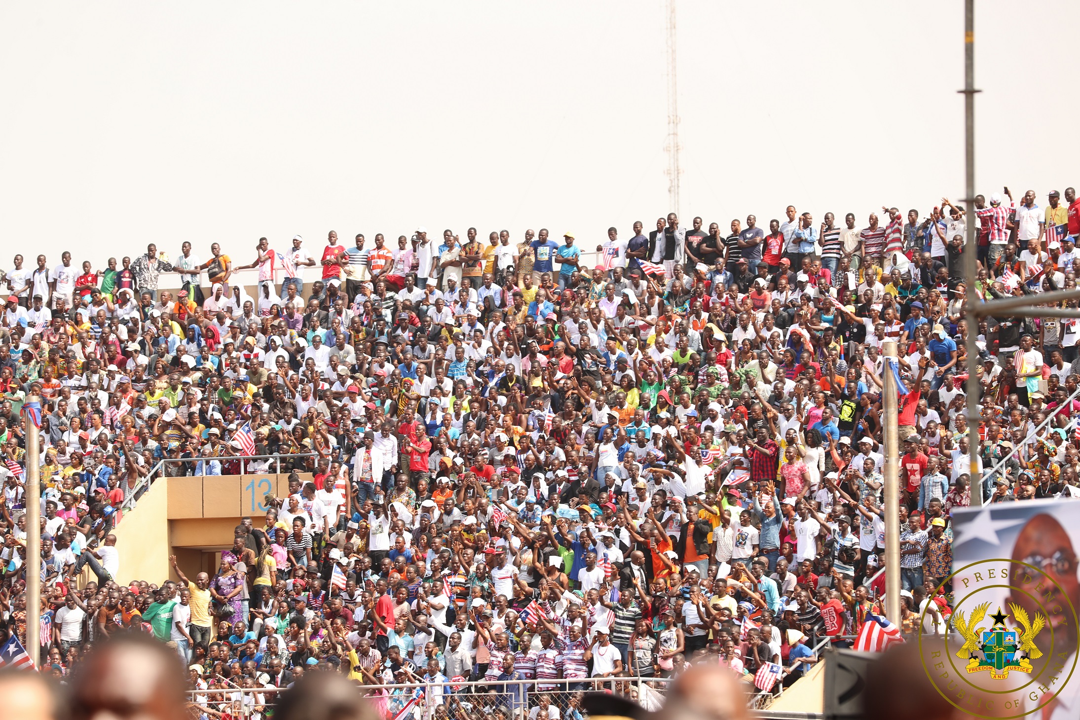 Section-of-the-crowd-at-the-Samuel-Doe-Sports-Complex When King George became President George Oppong Weah