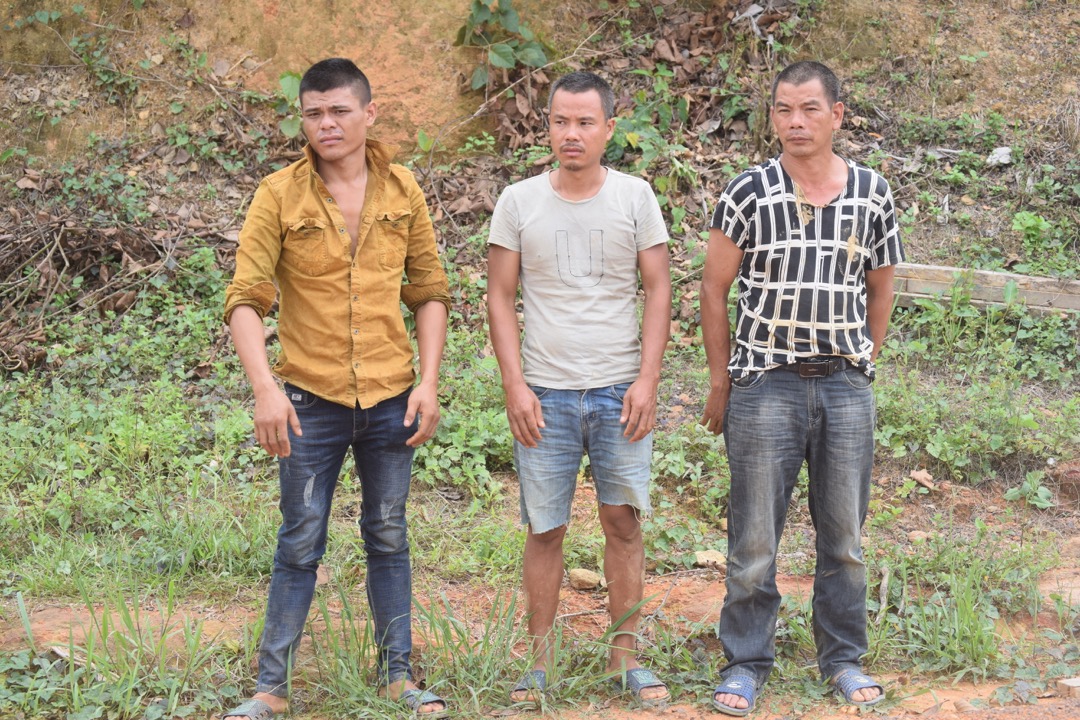 3 Chinese arrested on the 20th of May 2019 at Bonsa involved in Galamsey