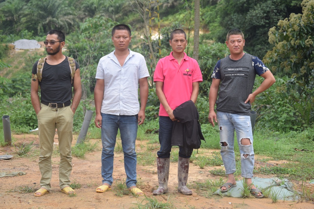 Four suspected Chinese illegal miners have been arrested by Op VANGUARD personnel in the Western Region. in the general area of Dominase-Nkwanta in the Amenfi West District